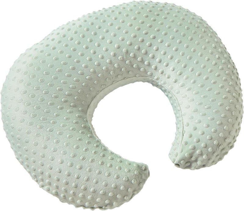 DONOMILO Dots Nursing Pillow Cover, Case Plush Breathable Breastfeeding Pillow Slipcover Fits Nursing Pillow, Super Soft Snug Positioners for Baby Boy Baby Girl (Green) - Image 1